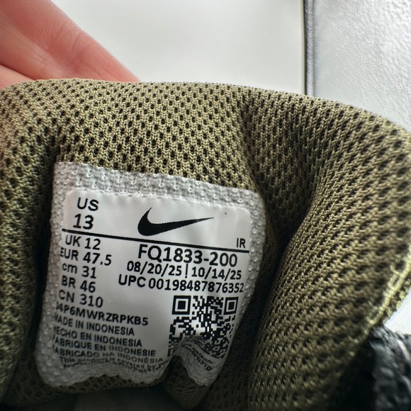 Nike Air Max Alpha Trainer 6 Shoes Mens 13 Olive Black Speckled FQ1833-200 NEW main image 6